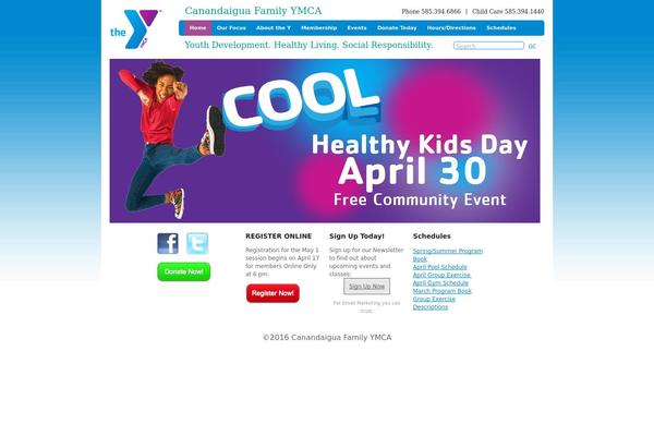 Ymca theme site design template sample