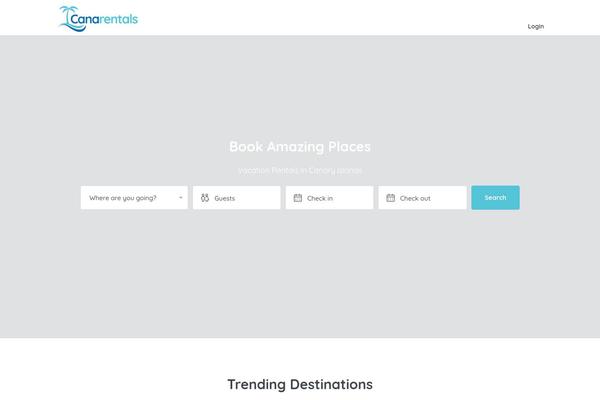 canarentals.com site used Homey-child