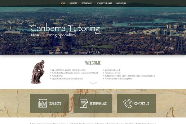Academica theme site design template sample