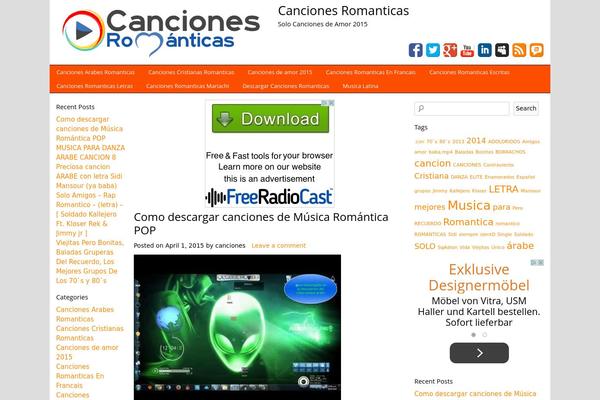 canciones-romanticas.com site used HeatMap AdAptive