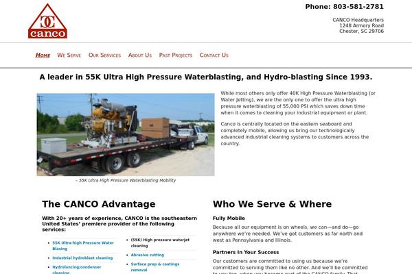 Industrial theme site design template sample