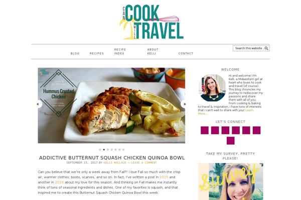 Foodie theme site design template sample