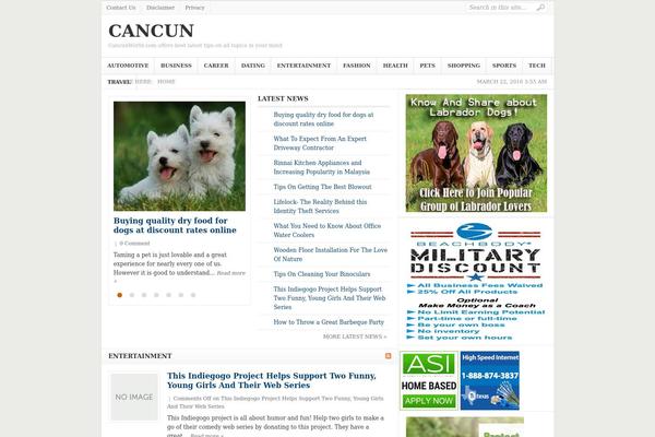 Weekly theme site design template sample