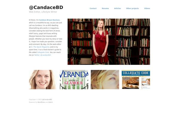 Hatch theme site design template sample