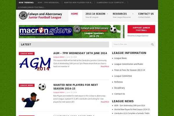Site using Soccer-engine plugin