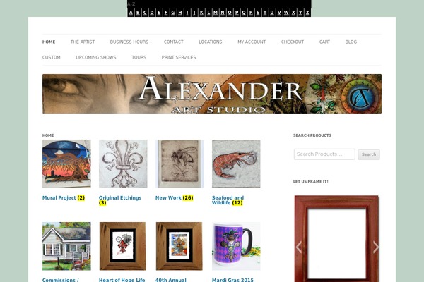 Site using Alphabet-listing plugin