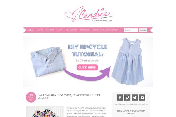 candiceayala.com site used Adelle