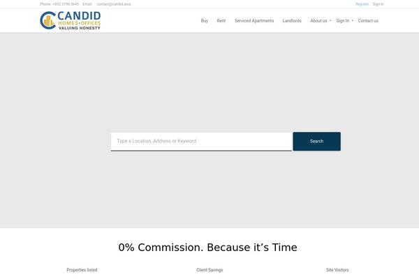 candid-homes.com site used Zoner