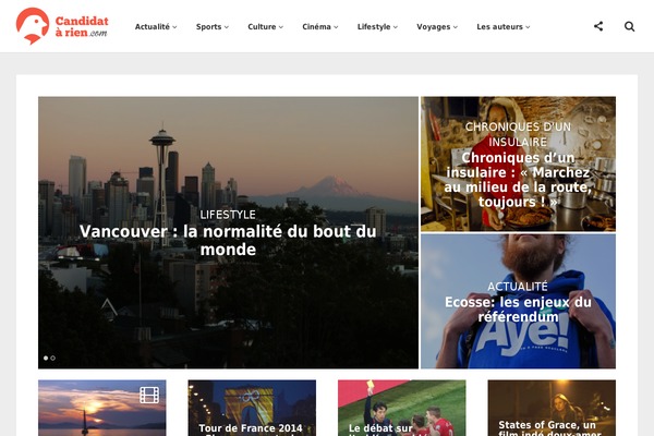 Ephemeris theme site design template sample