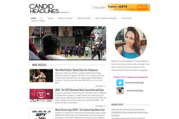 Leaf theme site design template sample