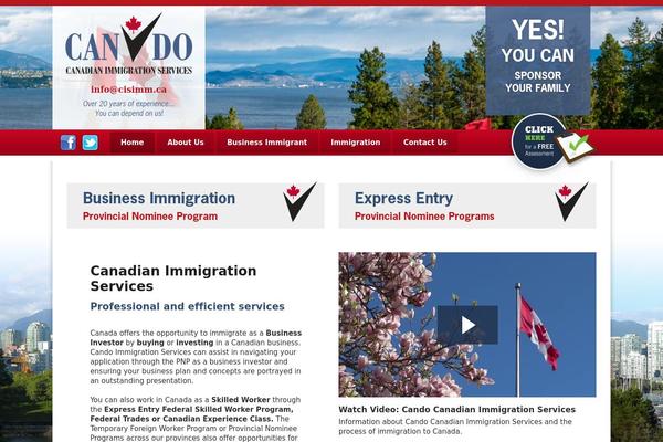 candoimmigration.ca site used Wireframe_v1