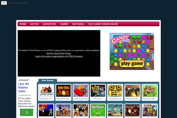Wtb Game theme site design template sample