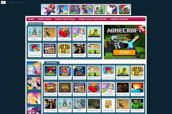 Wtb Game theme site design template sample