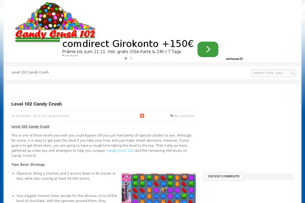 candycrush102.com site used Streamsense