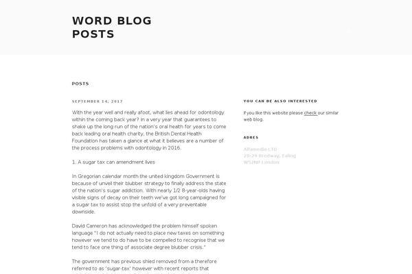 Schema theme site design template sample