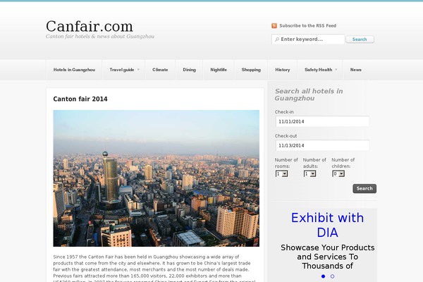 City Guide theme site design template sample
