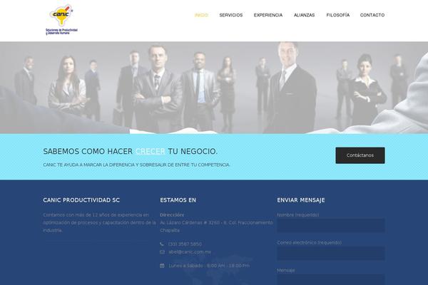 Konstruct theme site design template sample