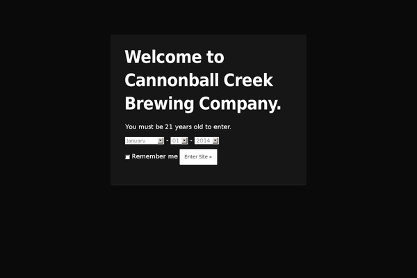 Site using Age Verify plugin