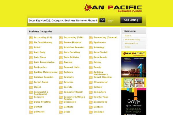 Directorypress theme site design template sample