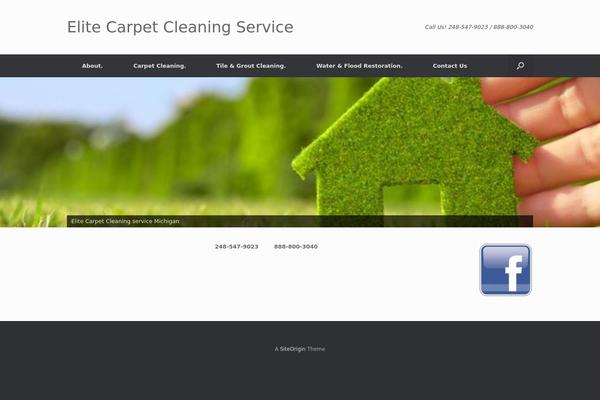 Vantage theme site design template sample