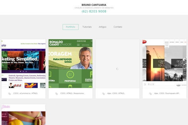 Portofolio theme site design template sample