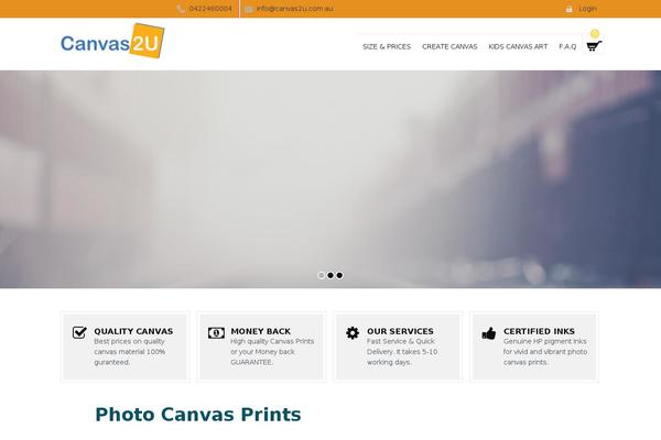 canvas2u.com.au site used Luxe