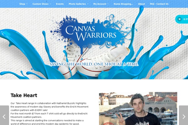 canvaswarriors.com site used The One Pager