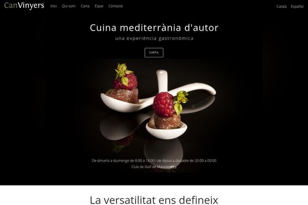 Tesseract theme site design template sample