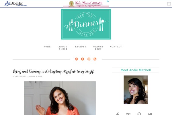 canyoustayfordinner.com site used Magnolia-am