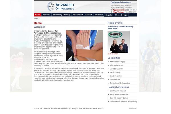 caortho.com site used WP Remix