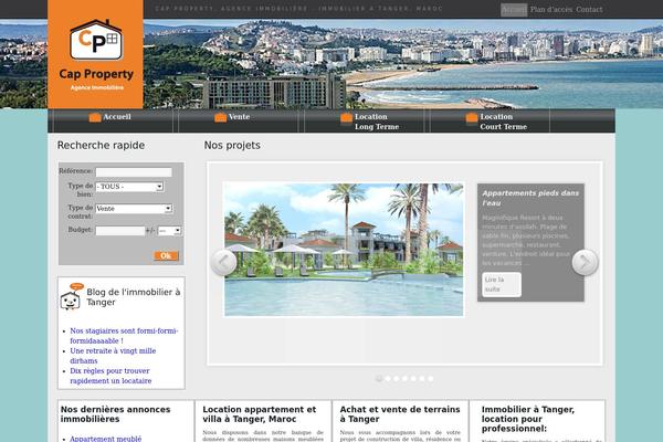 Cap theme site design template sample