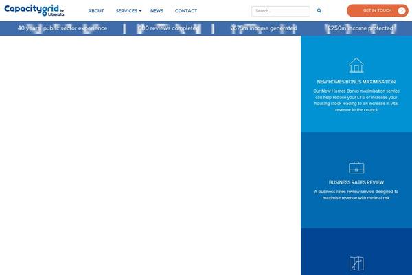 Capacity theme site design template sample