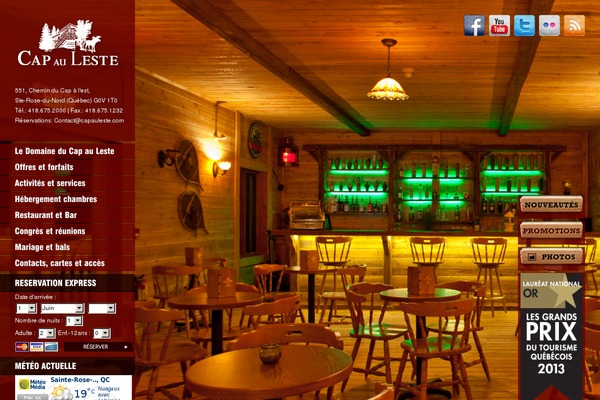 Ristorante theme site design template sample