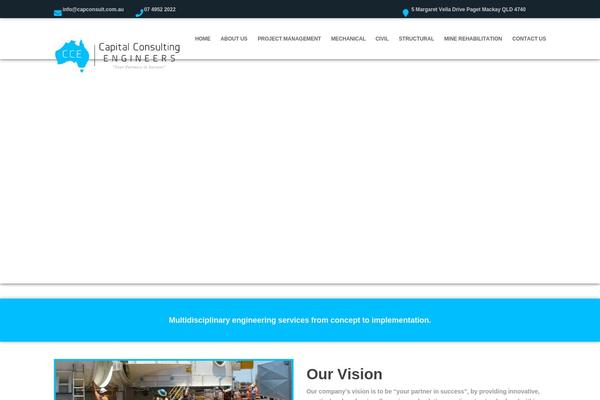 Industrial theme site design template sample
