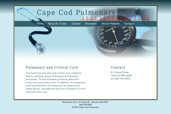 capecodpulmonary.com site used Ccp