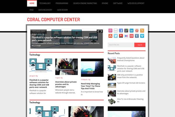 Hotnews theme site design template sample