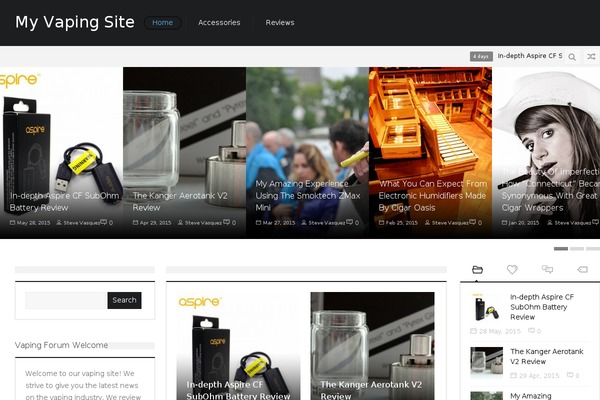SevenMag theme site design template sample