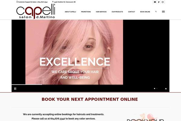 Coiffeur-child theme site design template sample