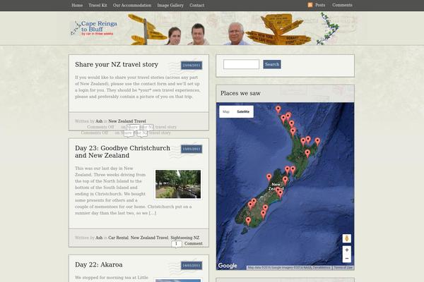 Postcard theme site design template sample