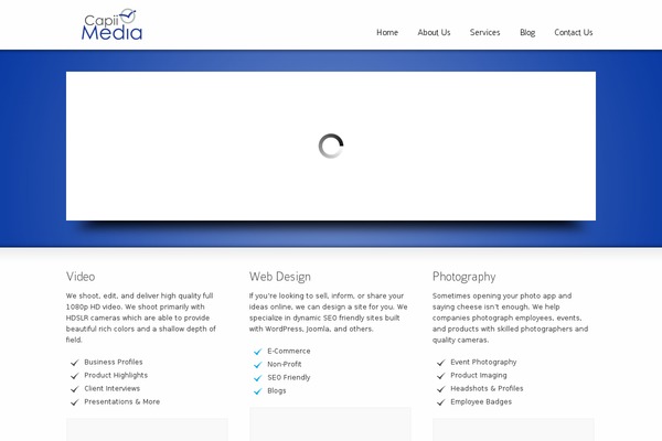 Horizon theme site design template sample