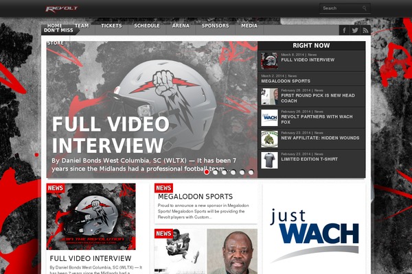 Gameday theme site design template sample
