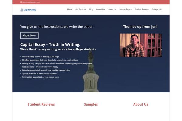 Divi theme site design template sample