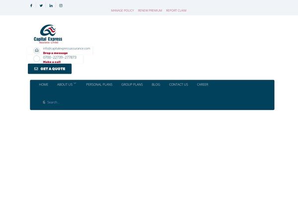 capitalexpressassurance.com site used Instive