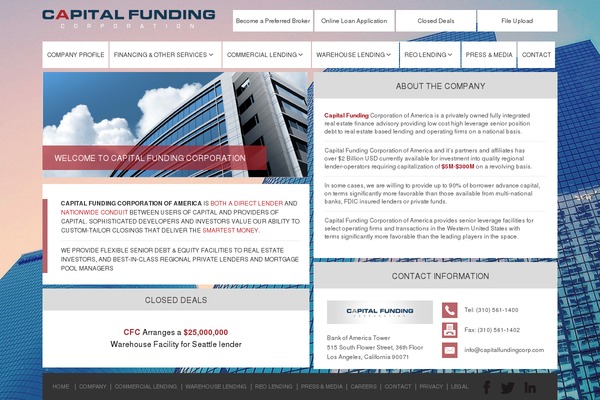 Capital theme site design template sample