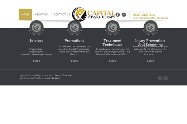 Capital theme site design template sample