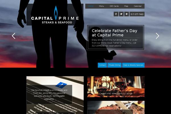 Forked theme site design template sample