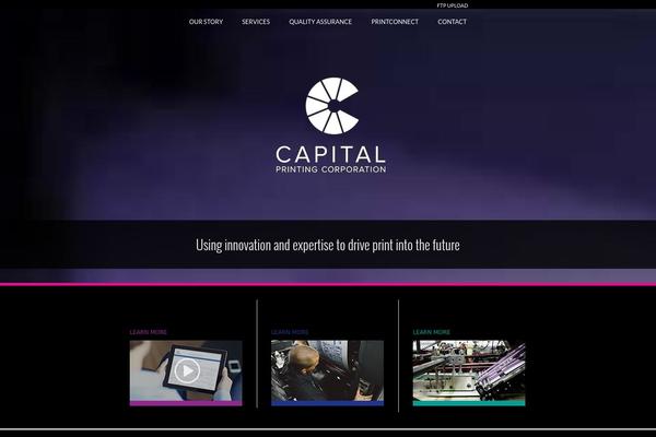 Capital theme site design template sample