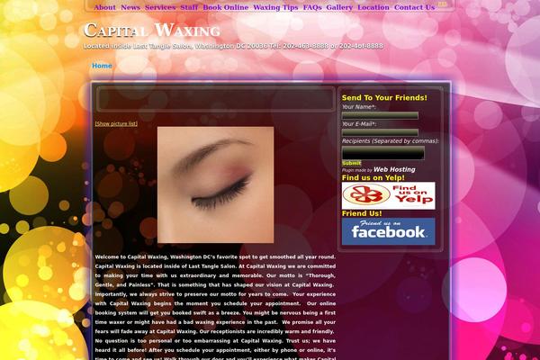 capitalwaxing.com site used Ali-han-neon