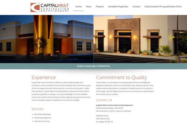 capitalwestdevelopment.com site used Capwest