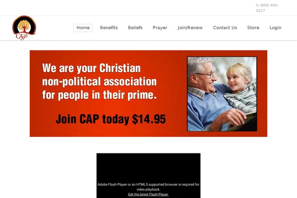 capmemberbenefits.org site used Divine-theme